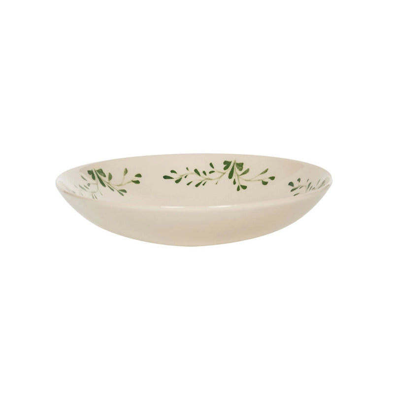 Assiette calotte vert en grès 22cm Appoline Table Passion