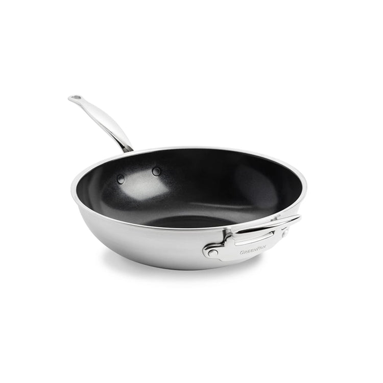 Wok en acier inoxydable de 30 cm Premiere GreenPan