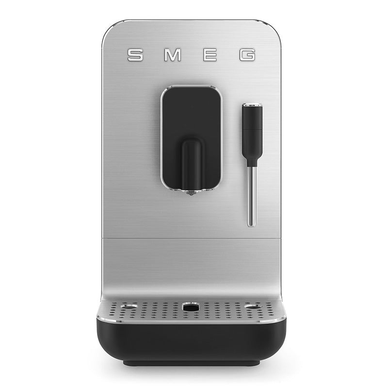 Expresso broyeur avec buse vapeur Noir Collezione Smeg