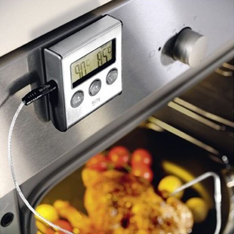 Thermomètre numérique à four avec sonde en inox Gefu