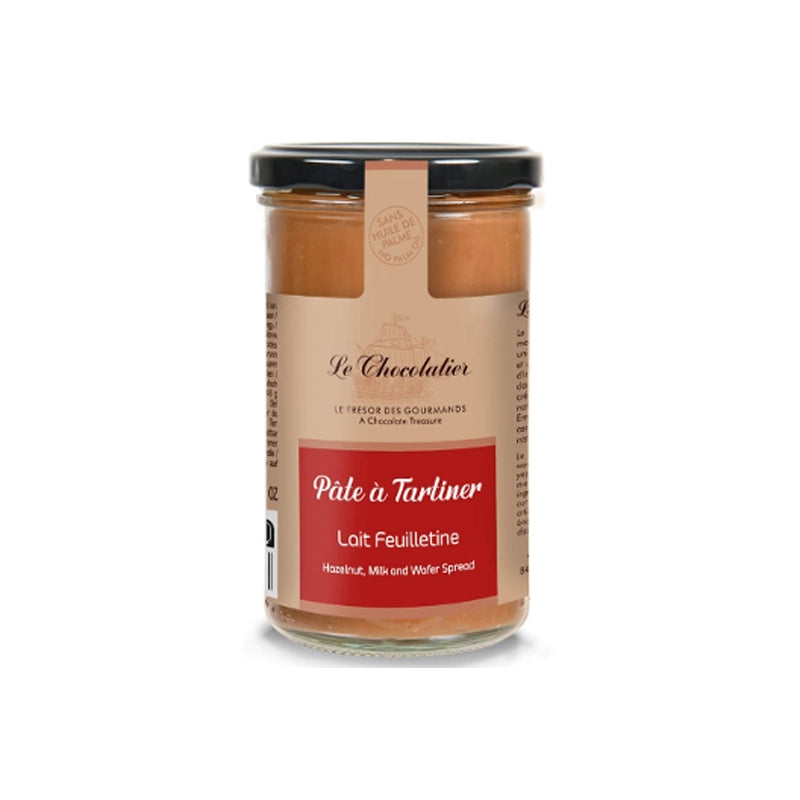 Pâte à tartiner au chocolat au lait feuilletine Le Chocolatier